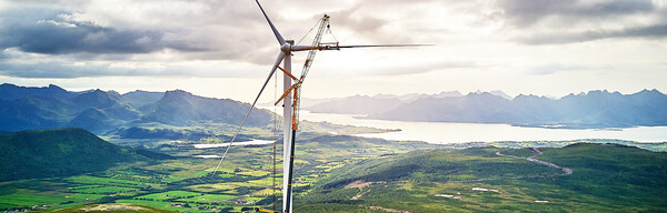 Ånstadblåheia wind park in Norway
