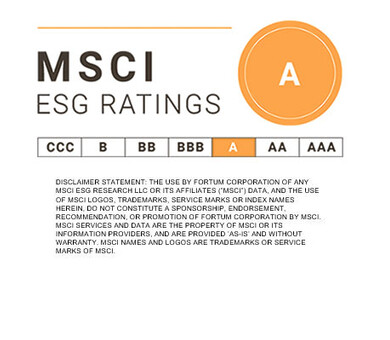 MSCI ESG rating logo and disclaimer January 2024