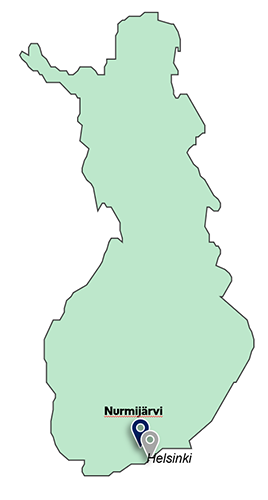 Nurmijärvi on Finland map